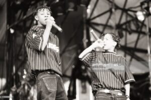 Michael Jackson Konzert-11.07 92 - Das Rap-Duo Kris Kross während eines Michael Jackson Konzerts am 11.07 1992. (Photo by ZIK Images/United Archives via Getty Images)